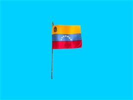 Tafelvlag Venezuela + kunststof houder