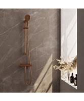 Brauer Stripe opbouw douche thermostaatkraan SET 02 met glijstang en 3-standen handdouche en douches