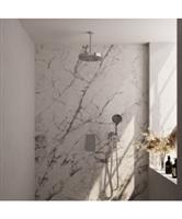 Brauer Stripe thermostatische inbouw regendouche 3-weg rechthoekig SET 18 met 25 cm douchekop en pla