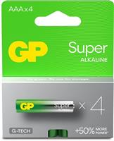 - GP Super-Alkaline AAA-Batterijen x4