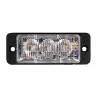 LED flitser 3 LEDs | R65 | ultra platte slimline | amber | 10-30V