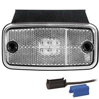 Fristom LED markeringslicht wit | 12-36V | 0,75mm². connector