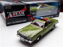schaalmodel Plymouth Fury US Army The A-team 1:24