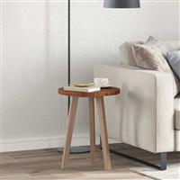 vidaXL Tafelblad Anders Donkerbruin Ø 40 x 2.5 cm Massief eikenhout