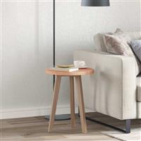 vidaXL Tafelblad Anders Lichtbruin Ø 40 x 2.5 cm Massief eikenhout