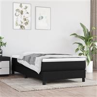 vidaXL Bedframe zonder matras 80x200 cm stof zwart