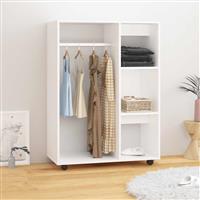 vidaXL Kledingkast 80x40x110 cm bewerkt hout wit