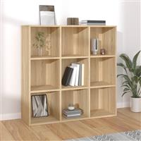 vidaXL Boekenkast 98x29x97,5 cm bewerkt hout sonoma eikenkleurig