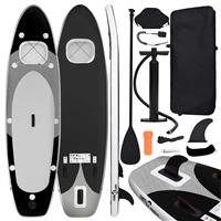 vidaXL Stand Up Paddleboardset opblaasbaar 300x76x10 cm zwart