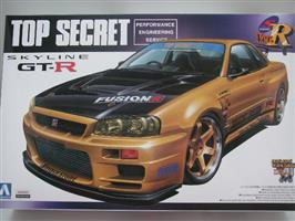 Modelbouw Nissan Skyline GTR R34 Top Secret
