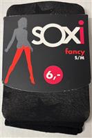 - Soxi fancy panty (S/M) Zwart