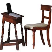 Bijbelstandaard of lezenaar in de vorm van een joint stool 19e eeuws (No.322125)