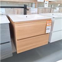 GOEDKOOP Badkamermeubel met wastafel Kode 60 eiken