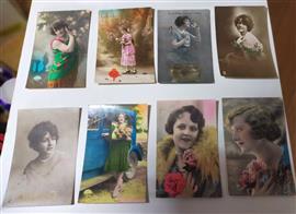 Mooie dames ansichtkaarten1910-1940