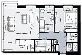 Appartement Bellevuelaan in Haarlem