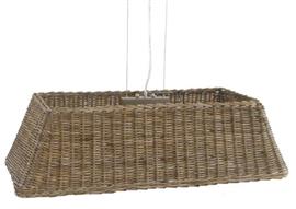 Grote rieten hanglamp   
