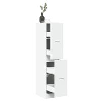 vidaXL Apothekerskast 30x41x144,5 cm bewerkt hout wit