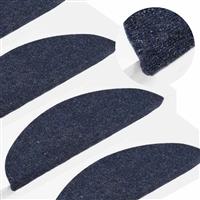 vidaXL Trapmatten zelfklevend 15 st 56x17x3 cm blauw
