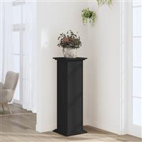 vidaXL Plantenstandaard 33x33x100 cm bewerkt hout zwart