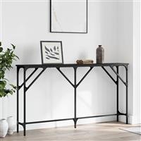 vidaXL Wandtafel 140x23x75 cm bewerkt hout zwart