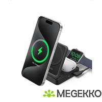 Anker MagGo Draadloze Lader Standaard 15W 3-in-1 Zwart