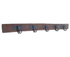 Landelijke wandkapstok  van oud hout