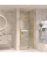 Nisdeur Set Sanivo Vigo 110x200 Geborsteld Goud Messing