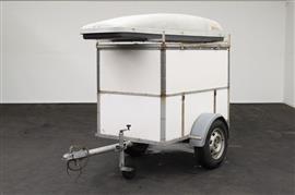 Bagagewagen met dakkoffer