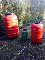 Regenton 220 liter met schroefdeksel € 19 