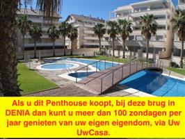 Uw eigen Penthouse in DENIA bij zee met parking en
