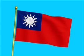 Vlag Taiwan 300x450 cm
