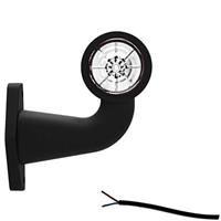 Links | LED breedtelamp met haakse steel | 12-36v | 20cm. kabel | M10BV-401RW