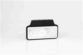 LED markeringslicht wit | 12-24v | 50cm. kabel | 0,75mm². connector met beugel | MV-5660W