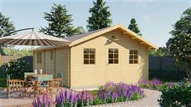 Blokhut - Tuinhuis Cadiz | 44 mm | onbehandeld