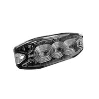 LED Flitser 3 LEDs | R65 | slimline | amber | 10-30v | S07F3100