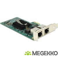 Delock 89944 PCI Express x1-kaart 2 x RJ45 Gigabit LAN i82576
