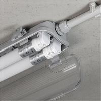 4 PACK - LEDs Light LED TL dubbel armatuur 60 cm - Compleet met 2 LED TL buizen 60 cm - 2160lm