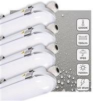 4 PACK - LEDs Light Pro TL armatuur 150 cm - 40W - Energielabel B - Dimbaar licht - 7200 lm - 180Lm