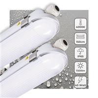 2 PACK - LEDs Light Pro TL armatuur 150 cm - 40W - Energielabel B - Dimbaar licht - 7200 lm - 180Lm