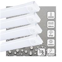 4 PACK - LEDs Light LED TL lamp met sensor 120 cm - Bewegingssensor en bewegingsdetectie - 4650 lm