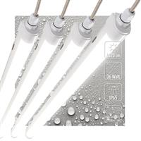 4 PACK - LEDs Light LED TL lamp compleet 120 cm - Koppelbaar tot 10 lampen - Waterdicht - IP65