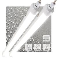 2 PACK - LEDs Light LED TL lamp compleet 120 cm - Koppelbaar tot 10 lampen - Waterdicht - IP65