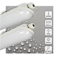 2 PACK - LEDs Light Pro Premium LED TL armatuur compleet 150 cm - Waterdicht - 3680 lm