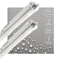 2 PACK - LEDs Light Proventa TL Armatuur LED compleet 120 cm - Armatuur met LED Buis - Waterdicht -