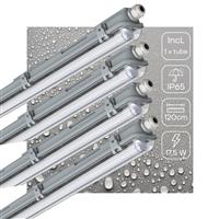 4 PACK - LEDs Light LED TL armatuur 120 cm compleet met LED TL buis - 2160lm