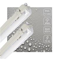 2 PACK - LEDs Light LED TL verlichting met sensor 60 cm - Bewegingssensor en nachtsensor - Waterdic