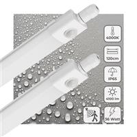 2 PACK - LEDs Light LED TL verlichting met sensor 120 cm - Bewegingssensor en bewegingsdetectie - 4