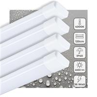 4 PACK LEDs Light LED TL lamp 120 cm voor binnen - Complete LED TL verlichting - 4650 lm
