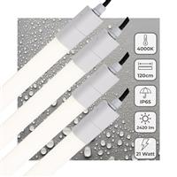 4 PACK - LEDs Light LED TL verlichting compleet 120 cm - Geschikt voor buiten en binnen - 2420 lm