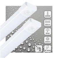 2 PACK - LEDs Light LED TL lamp met sensor 120 cm - Bewegingssensor en bewegingsdetectie - 4650 lm